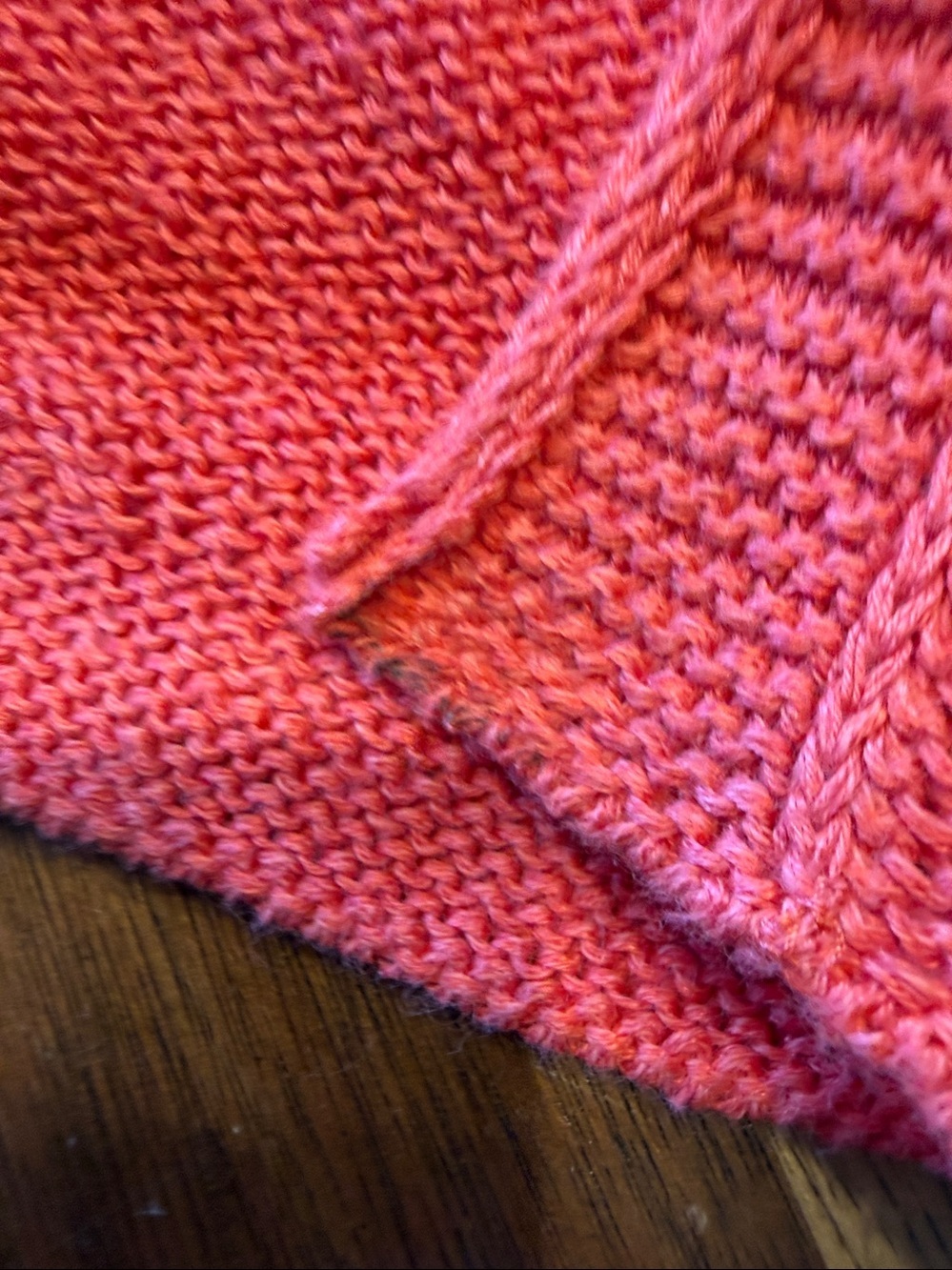 J. Jill Open-Front Orange Cardigan Sweater linen blend flaw - Picture 9 of 9